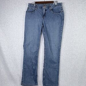 Cruel Girl Jeans Relaxed Fit Med Wash Blue Denim Straight Leg Pants Womens Sz 10